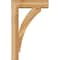 Ekena Millwork Thorton Block Rough Sawn Bracket w/ Offset Brace, Western Red Cedar, 6"W x 20"D x 32"H BKT0604X20X32THR05RWR - alternate 3